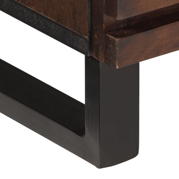 vidaXL Έπιπλο Τηλεόρασης Καφέ 70x34x46 εκ. Μασίφ Ξύλο Μάνγκο