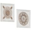 vidaXL &Delta;&iota;&alpha;&kappa;ό&sigma;&mu;&eta;&sigma;&eta; &Tau;έ&chi;&nu;&eta;&sigmaf; 2 &tau;&mu;&chi;. 40 x 40 x 1,5 cm &Kappa;&alpha;&phi;έ &kappa;&alpha;&iota; &Lambda;&epsilon;&upsilon;&kappa;ό