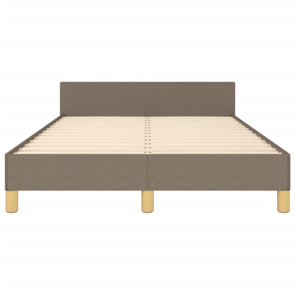 vidaXL Σκελετός Κρεβατιού Χωρίς Στρώμα Taupe 120x200 εκ. Υφασμάτινο