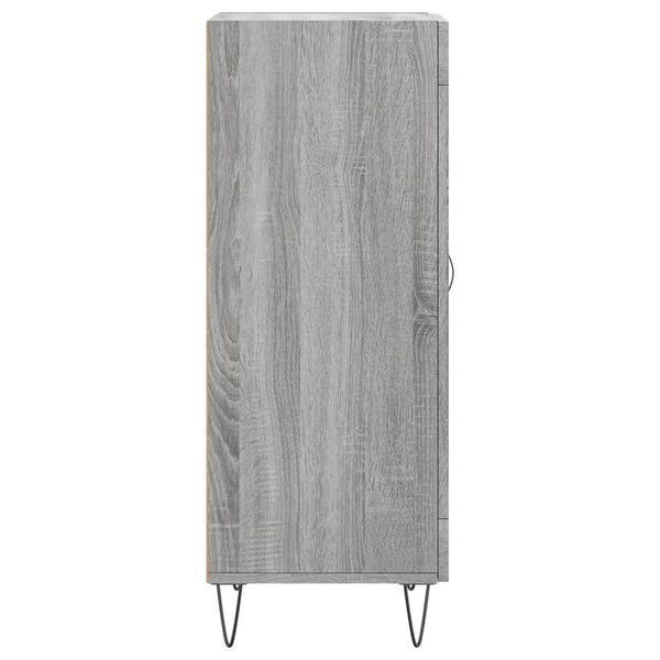 vidaXL Ντουλάπι Γκρι Sonoma 34,5x34x90 εκ. από Επεξεργασμένο Ξύλο
