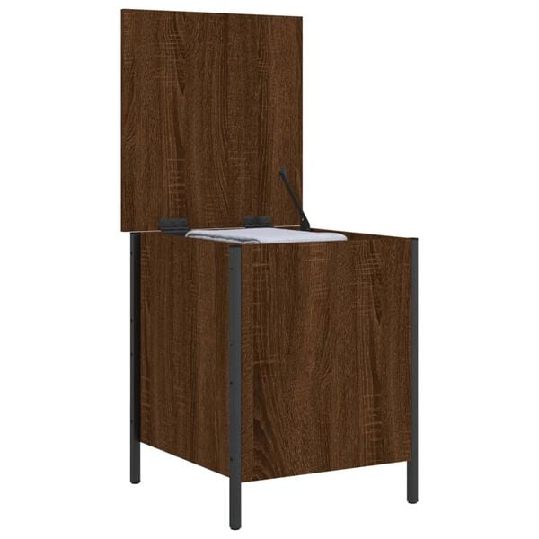 vidaXL Παγκάκι Αποθήκευσης Καφέ Δρυς 40x42,5x50 εκ. από Επεξ. Ξύλο