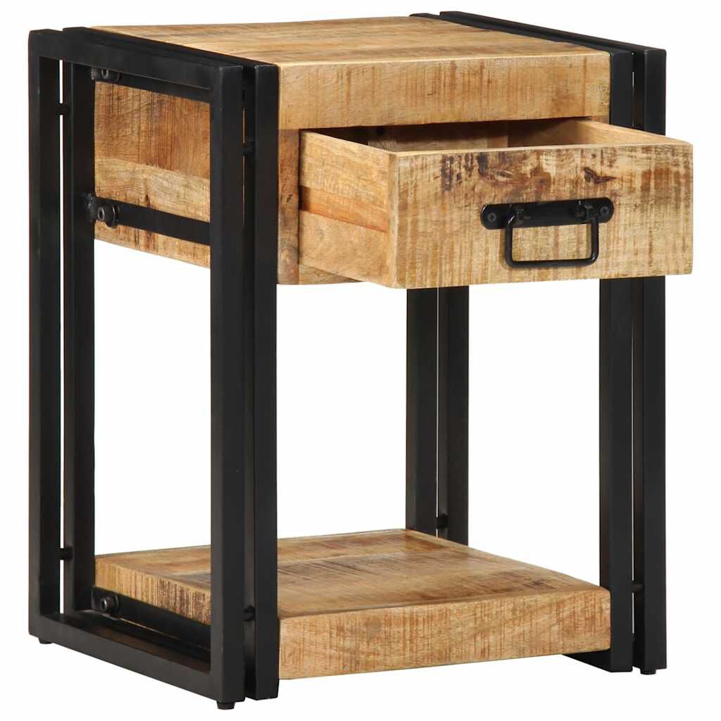 vidaXL Κομοδίνο 40x35x50 cm Στερεό ακατέργαστο ξύλο Mango