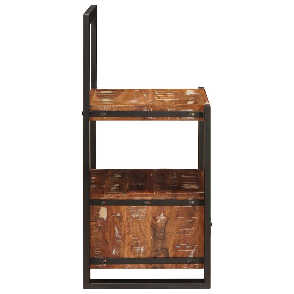 vidaXL Stand για ρούχα Πολύχρωμο 40x40x90 εκ Μασίφ Ανακυκλωμένο Ξύλο