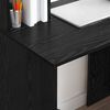 vidaXL Γραφείο με ράφι Μαύρη δρυς 91 x 50 x 149 εκ Επεξεργασμένο ξύλο