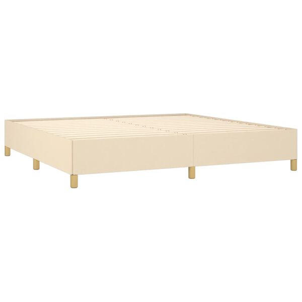 vidaXL &Kappa;&rho;&epsilon;&beta;ά&tau;&iota; Boxspring &mu;&epsilon; &Sigma;&tau;&rho;ώ&mu;&alpha; &Kappa;&rho;&epsilon;&mu; 200x200 &epsilon;&kappa;. &Upsilon;&phi;&alpha;&sigma;&mu;ά&tau;&iota;&nu;&omicron;