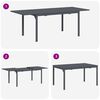vidaXL Τραπέζι Επέκτασης 2 pcs Ανθρακί 210 x 90 x 73 εκ Ατσάλι