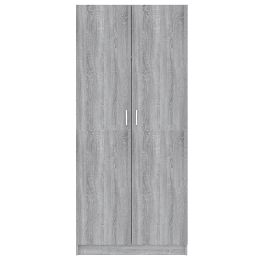 vidaXL Ντουλάπα Γκρι Sonoma 80 x 52 x 180 εκ. από Επεξεργασμένο Ξύλο