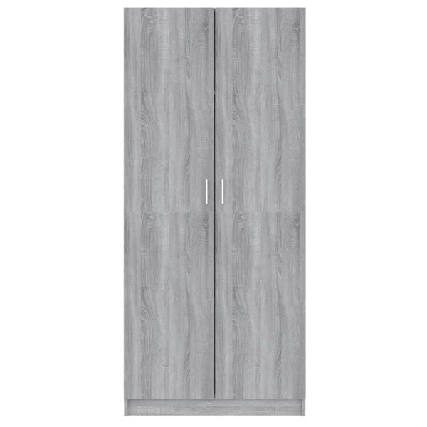 vidaXL Ντουλάπα Γκρι Sonoma 80 x 52 x 180 εκ. από Επεξεργασμένο Ξύλο