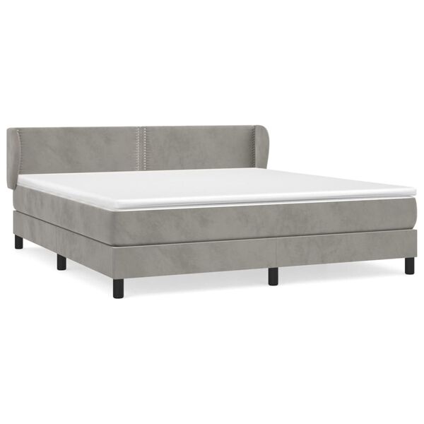 vidaXL &Kappa;&rho;&epsilon;&beta;ά&tau;&iota; Boxspring &mu;&epsilon; &Sigma;&tau;&rho;ώ&mu;&alpha; &Alpha;&nu;&omicron;&iota;&chi;&tau;ό &Gamma;&kappa;&rho;&iota; 180x200 &epsilon;&kappa;. &Beta;&epsilon;&lambda;&omicron;ύ&delta;&iota;&nu;&omicron;
