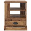 vidaXL Κομοδίνο με ράφι Παλαιό ξύλο 50 x 50 x 60 cm Επεξεργασμένο ξύλο