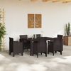 vidaXL Τραπέζι Κήπου Καφέ 150 x 100 x 73 εκ. συνθετικό ρατάν