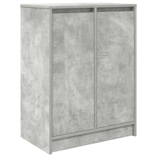 vidaXL Παπουτσοθήκη Γκρι Σκυροδέματος 57x34x76 εκ. Επεξεργασμένο Ξύλο