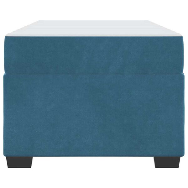 vidaXL Σκελετός Κρεβατιού Άλλο Σκούρο Μπλε 90 x 190 cm Βελούδο
