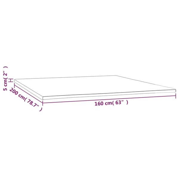 vidaXL Ανώστρωμα 160x200x5 εκ.