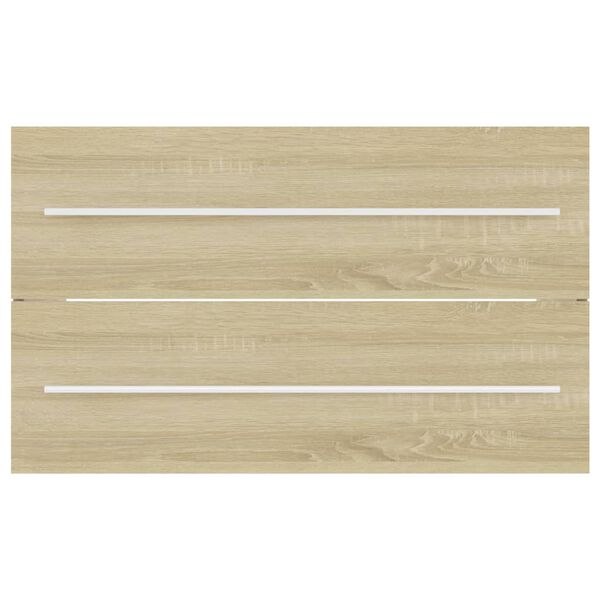 vidaXL Ντουλάπι Νιπτήρα Sonoma Δρυς 80 x 38,5 x 48 εκ. από Επεξ. Ξύλο