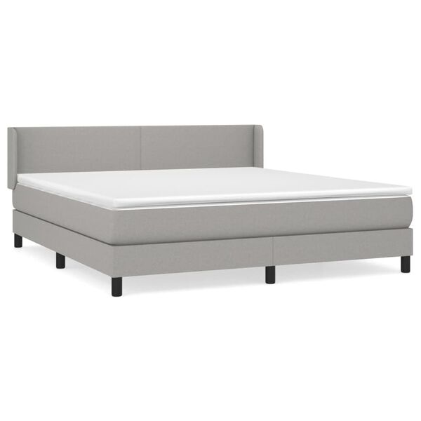 vidaXL &Kappa;&rho;&epsilon;&beta;ά&tau;&iota; Boxspring &mu;&epsilon; &Sigma;&tau;&rho;ώ&mu;&alpha; &Alpha;&nu;&omicron;&iota;&chi;&tau;ό &Gamma;&kappa;&rho;&iota; 180x200 &epsilon;&kappa;. &Upsilon;&phi;&alpha;&sigma;&mu;ά&tau;&iota;&nu;&omicron;