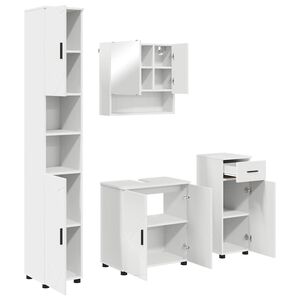 vidaXL &Sigma;&epsilon;&tau; &Epsilon;&pi;ί&pi;&lambda;&omega;&nu; &Mu;&pi;ά&nu;&iota;&omicron;&upsilon; 4 pcs &Lambda;&epsilon;&upsilon;&kappa;ό &Epsilon;&pi;&epsilon;&xi;&epsilon;&rho;&gamma;&alpha;&sigma;&mu;έ&nu;&omicron; &xi;ύ&lambda;&omicron; & &Mu;έ&tau;&alpha;&lambda;&lambda;&omicron;