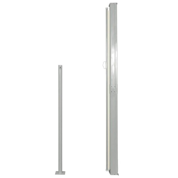 vidaXL Σκίαστρο Πλαϊνό Συρόμενο Κρεμ 160 x 500 εκ.