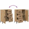 vidaXL Highboard &mu;&epsilon; &sigma;&upsilon;&rho;&tau;ά&rho;&iota; 2 pcs Artisan Oak &Epsilon;&pi;&epsilon;&xi;&epsilon;&rho;&gamma;&alpha;&sigma;&mu;έ&nu;&omicron; &xi;ύ&lambda;&omicron;