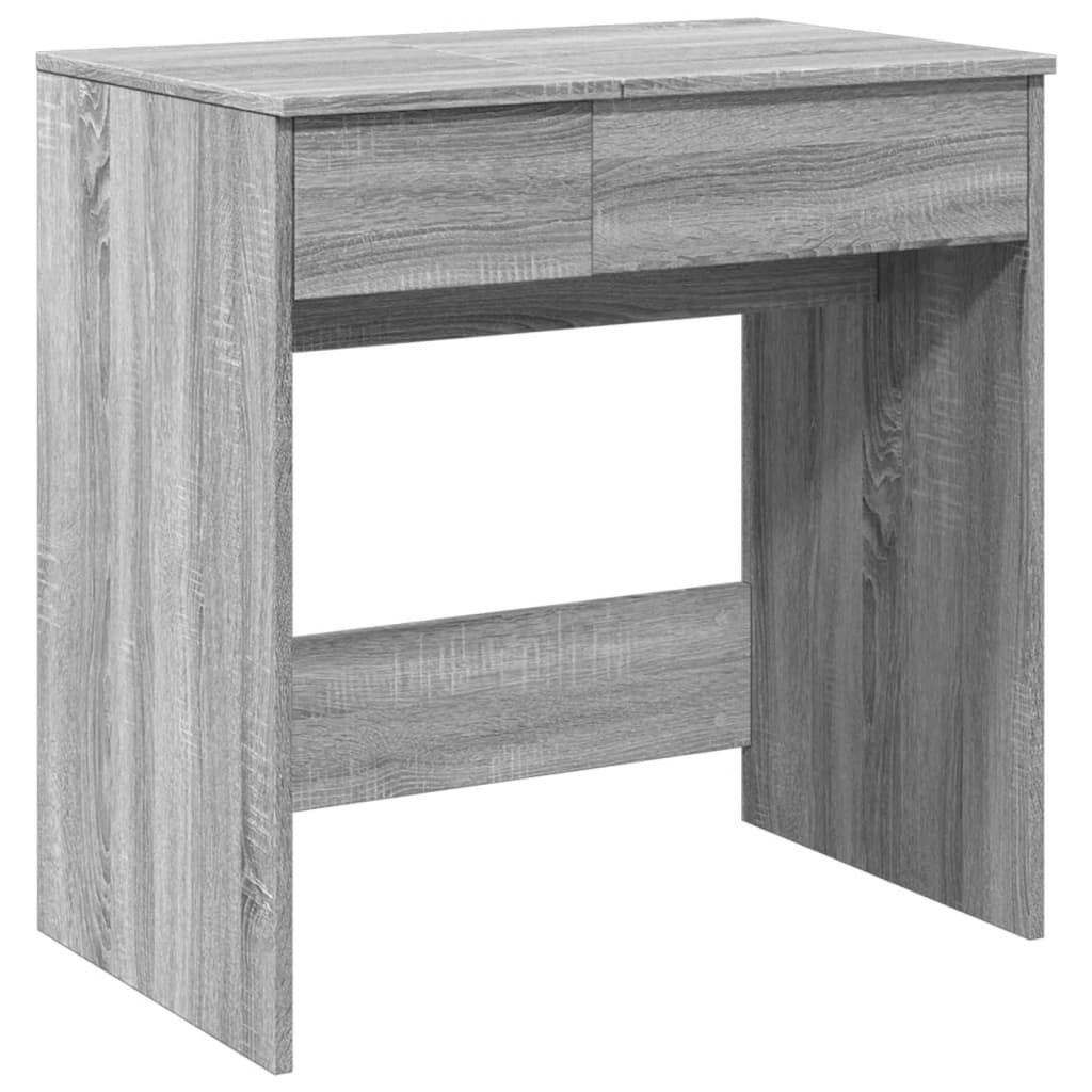vidaXL Μπουντουάρ με Καθρέφτη Γκρι Sonoma 73x46,5x120 εκ.