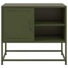 vidaXL Έπιπλο Τηλεόρασης Πράσινο Λαδί 68,5x39x60,5 εκ. από Ατσάλι