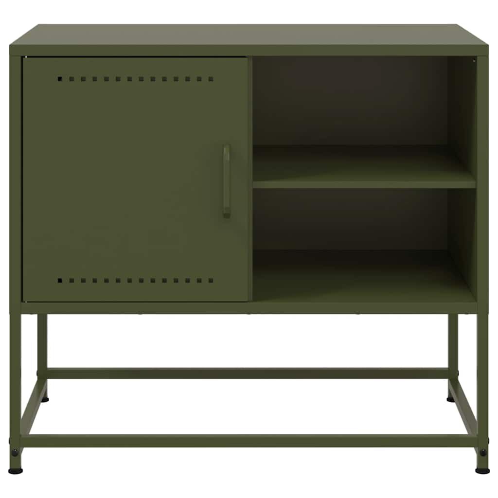 vidaXL Έπιπλο Τηλεόρασης Πράσινο Λαδί 68,5x39x60,5 εκ. από Ατσάλι