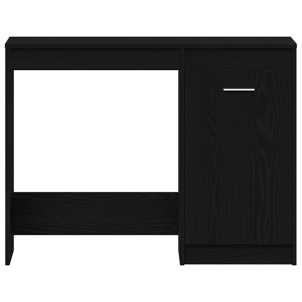 vidaXL Γραφείο Μαύρο Δρυς 100x50x76 εκ Επεξεργασμένο ξύλο