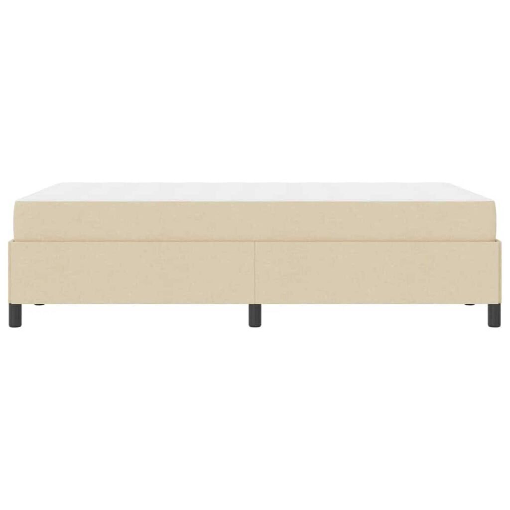 vidaXL Κρεβάτι με ελατήρια Κρέμα και Μαύρο 120 x 200 cm