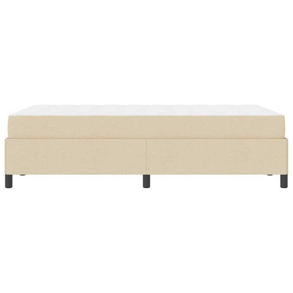 vidaXL Κρεβάτι με ελατήρια Κρέμα και Μαύρο 120 x 200 cm