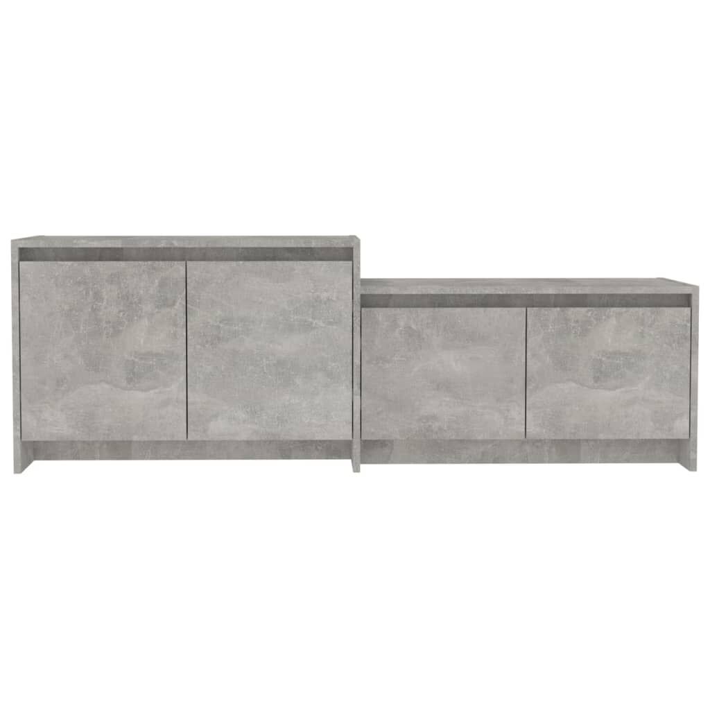 vidaXL Έπιπλο Τηλεόρασης Γκρι Σκυρ. 146,5x35x50 εκ. Επεξ. Ξύλο