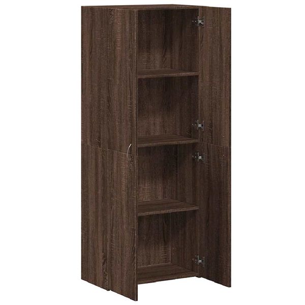 vidaXL ντουλάπι αρχείων καφέ δρυς 60x32x153 cm Κατασκευασμένο ξύλο