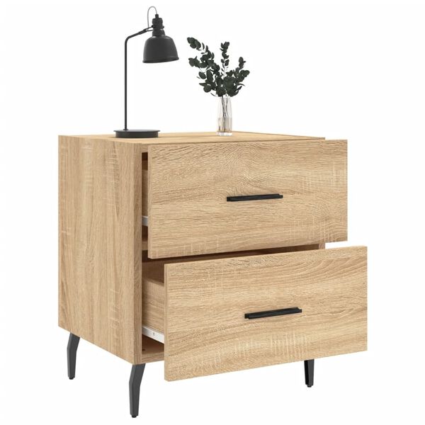 vidaXL Κομοδίνο Sonoma Δρυς 40 x 35 x 47,5 εκ. από Επεξεργασμένο Ξύλο