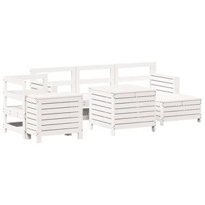 vidaXL &Sigma;&alpha;&lambda;ό&nu;&iota; &Kappa;ή&pi;&omicron;&upsilon; &Sigma;&epsilon;&tau; 7 &Tau;&epsilon;&mu;&alpha;&chi;ί&omega;&nu; &Lambda;&epsilon;&upsilon;&kappa;ό &alpha;&pi;ό &Mu;&alpha;&sigma;ί&phi; &Xi;ύ&lambda;&omicron; &Pi;&epsilon;ύ&kappa;&omicron;&upsilon;