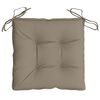 vidaXL Μαξιλάρια Καρέκλας Κήπου 4 τεμ. Taupe 40x40x7 εκ. Υφασμάτινα