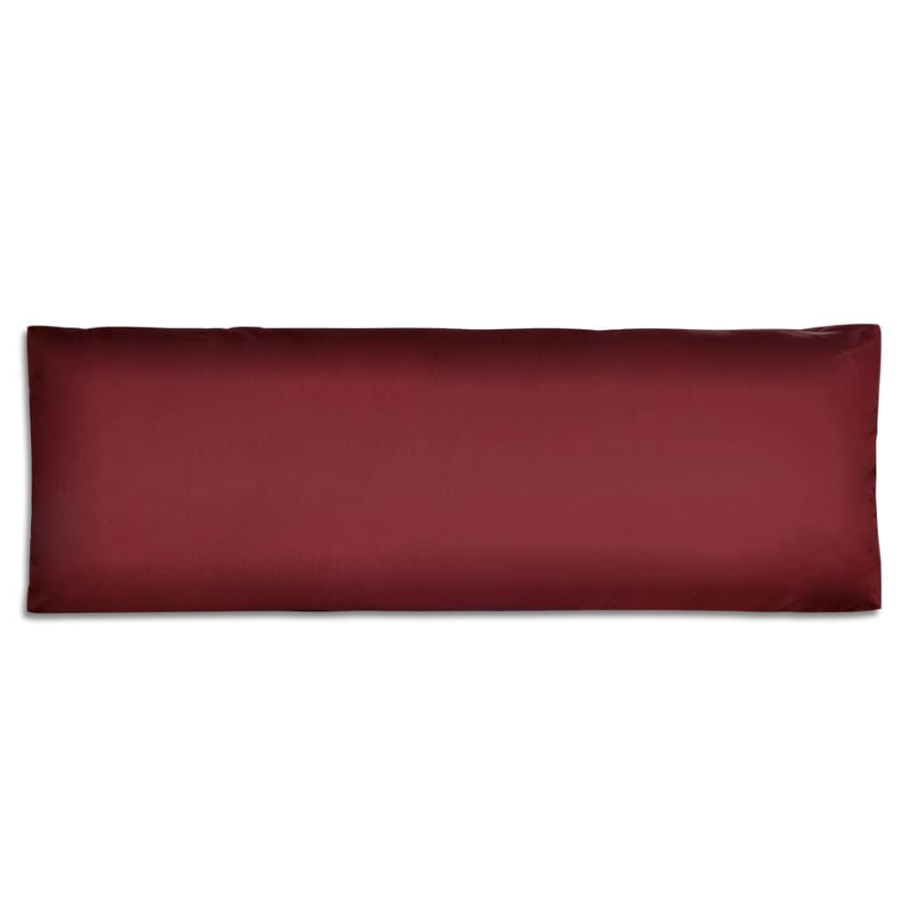 vidaXL Μαξιλάρι Πλάτης Επενδεδυμένο Μπορντό 120 x 40 x 10 εκ.