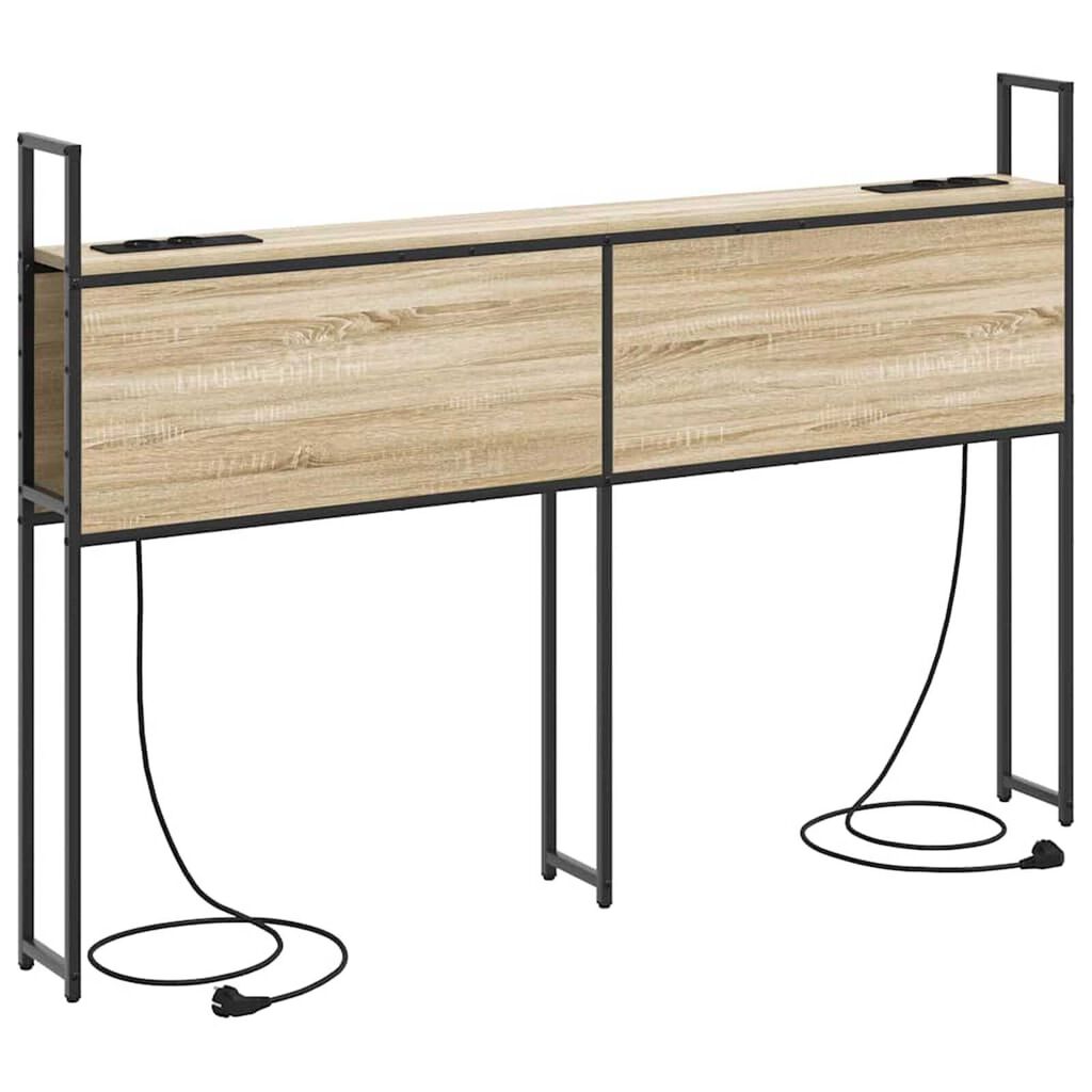 vidaXL Κεφαλάρι Αποθήκης Sonoma Δρυς 135 cm Επεξεργασμένο ξύλο