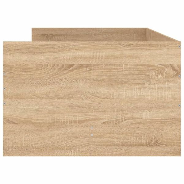vidaXL Πλαίσιο Κρεβατιού Με Συρτάρια Sonoma Δρυς 75x190εκ Small Single