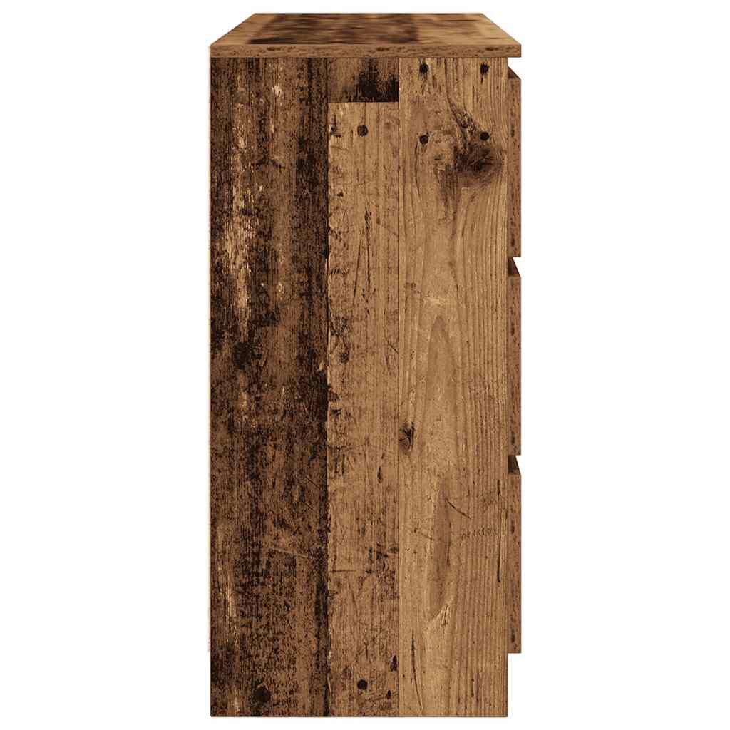 vidaXL Sideboard Παλιό ξύλο 100x35x76 cm Ξύλο μηχανής