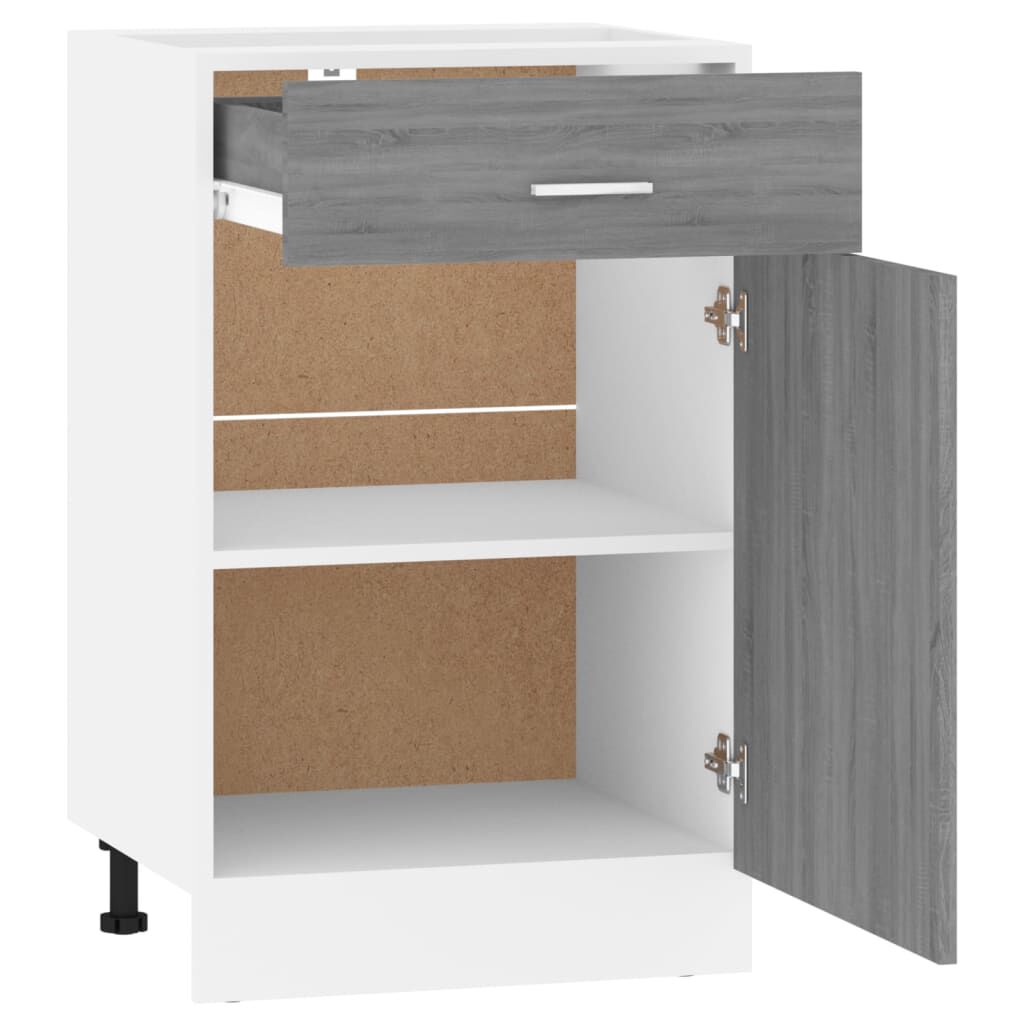 vidaXL Έπιπλο Με Συρτάρι Lyon Γκρι Sonoma 50x46x81,5 εκ. Επεξεργ. Ξύλο