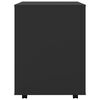 vidaXL Ντουλάπι Τροχήλατο Μαύρο 60 x 53 x 72 εκ. από Επεξ. Ξύλο