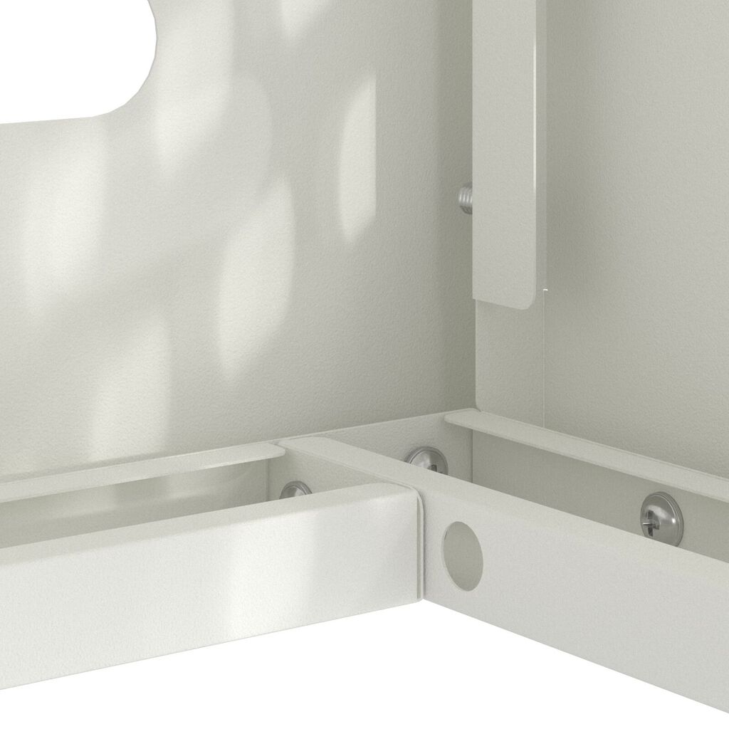 vidaXL Kάλυμμα Κλιματιστικού - Λευκό, 100x50x70 εκ, Φτιαγμένο από Ατσάλι