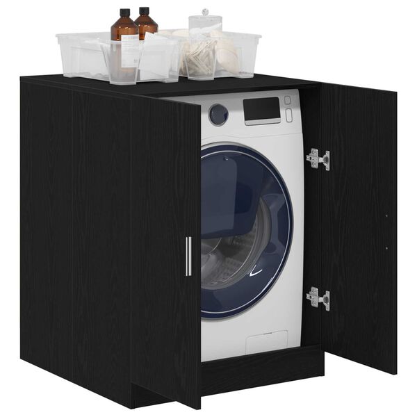 VidaXL Ντουλάπα Πλυντηρίου Μαύρη Δρυς 70,5x71,5x91,5 εκ από Επεξεργασμένο Ξύλο