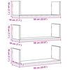 vidaXL Ραφιέρες Τοίχου 3 τεμ. Sonoma Δρυς 58x18x18 εκ. από Επεξ. Ξύλο