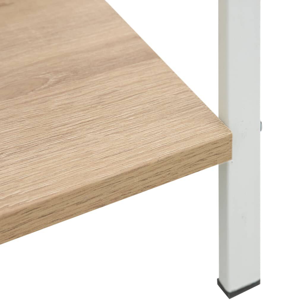 vidaXL Ραφιέρα 3 Επιπέδων Δρυς 60x27,6x90,5 εκ. Επεξεργασμένο Ξύλο