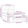 vidaXL Κρεβάτι Boxspring με Στρώμα Καπουτσίνο 140x190εκ.από Συνθ.Δέρμα
