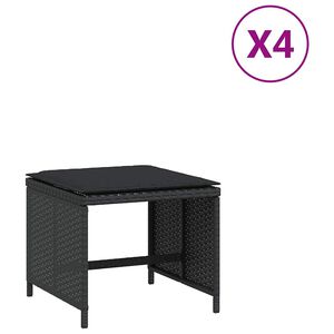 vidaXL &Sigma;&kappa;&alpha;&mu;&pi;ό &Kappa;ή&pi;&omicron;&upsilon; 4 &tau;&epsilon;&mu;. &Mu;&alpha;ύ&rho;&alpha; 41x41x36 &Sigma;&upsilon;&nu;&theta;&epsilon;&tau;&iota;&kappa;ό &Rho;&alpha;&tau;ά&nu; &mu;&epsilon; &Mu;&alpha;&xi;&iota;&lambda;ά&rho;&iota;&alpha;