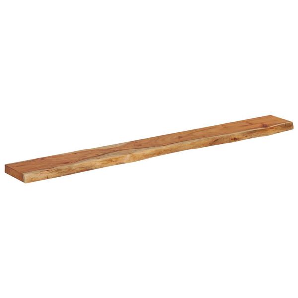 vidaXL Ράφι Επιτοίχιο Ορθ. Live Edge 180x20x2,5 εκ. Μασίφ Ξύλο Ακακίας