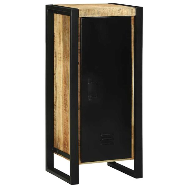 vidaXL Σετ Επίπλων Μπάνιου Επιτοίχιο 4 pcs Καφέ Στερεό ξύλο μάνγκο