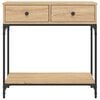vidaXL Τραπέζι Κονσόλα Sonoma Δρυς 75x34,5x75 εκ. Επεξεργασμένο Ξύλο