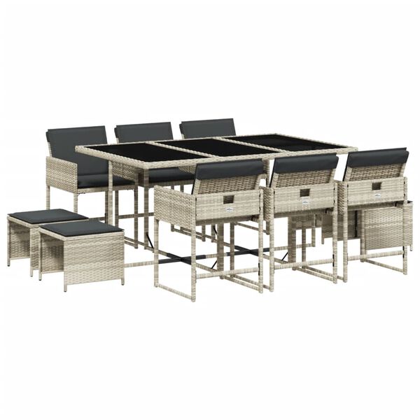 vidaXL &Sigma;&epsilon;&tau; &Tau;&rho;&alpha;&pi;&epsilon;&zeta;&alpha;&rho;ί&alpha;&sigmaf; &Kappa;ή&pi;&omicron;&upsilon; 11 &tau;&epsilon;&mu;. &Alpha;&nu;. &Gamma;&kappa;&rho;&iota; &Sigma;&upsilon;&nu;&theta;. &Rho;&alpha;&tau;ά&nu; &mu;&epsilon; &Mu;&alpha;&xi;&iota;&lambda;ά&rho;&iota;&alpha;